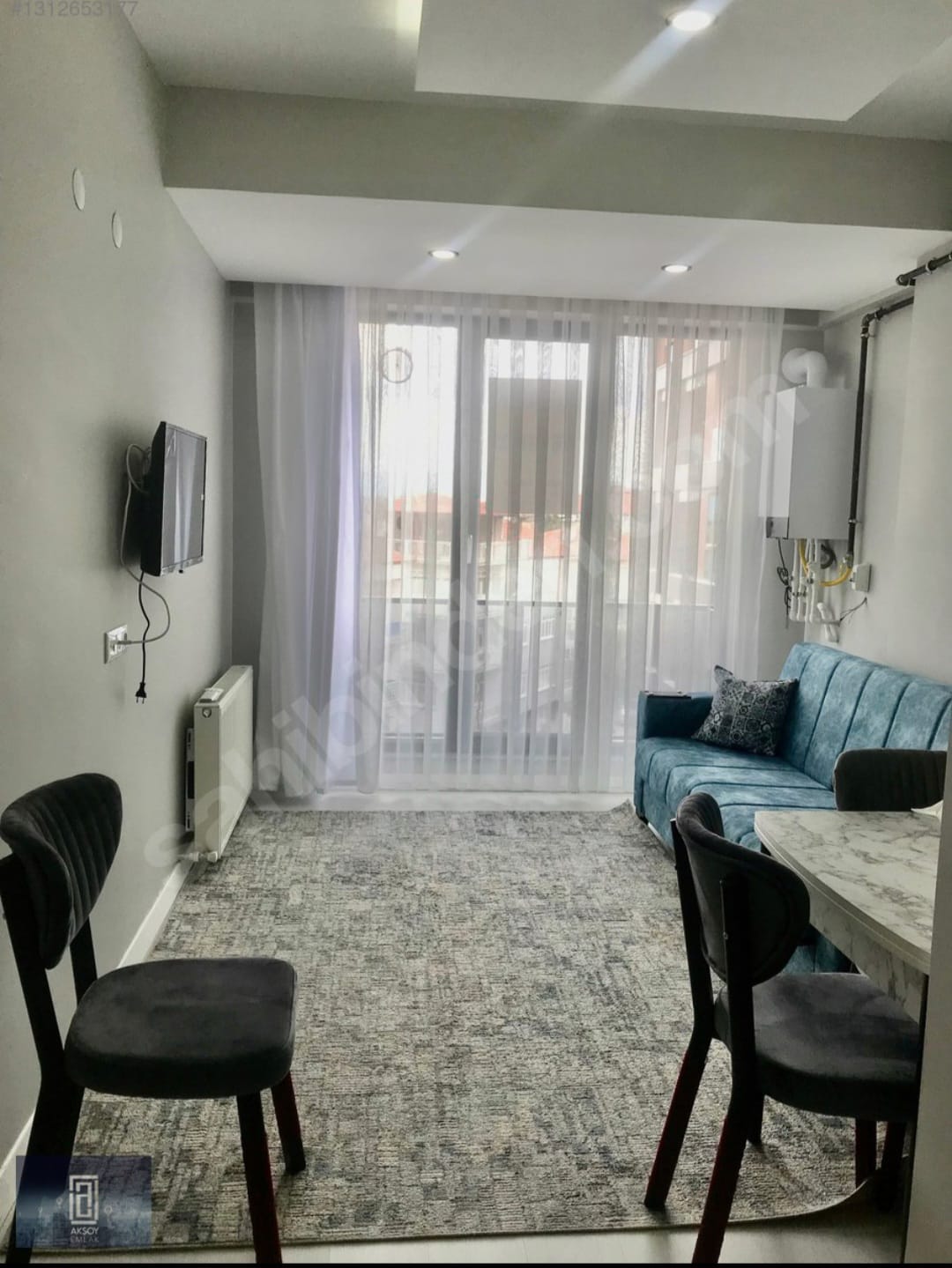 Burdur Merkez Kışla Caddesi üzerinde kiralık lüks eşyalı 1+1 asansörlü daire